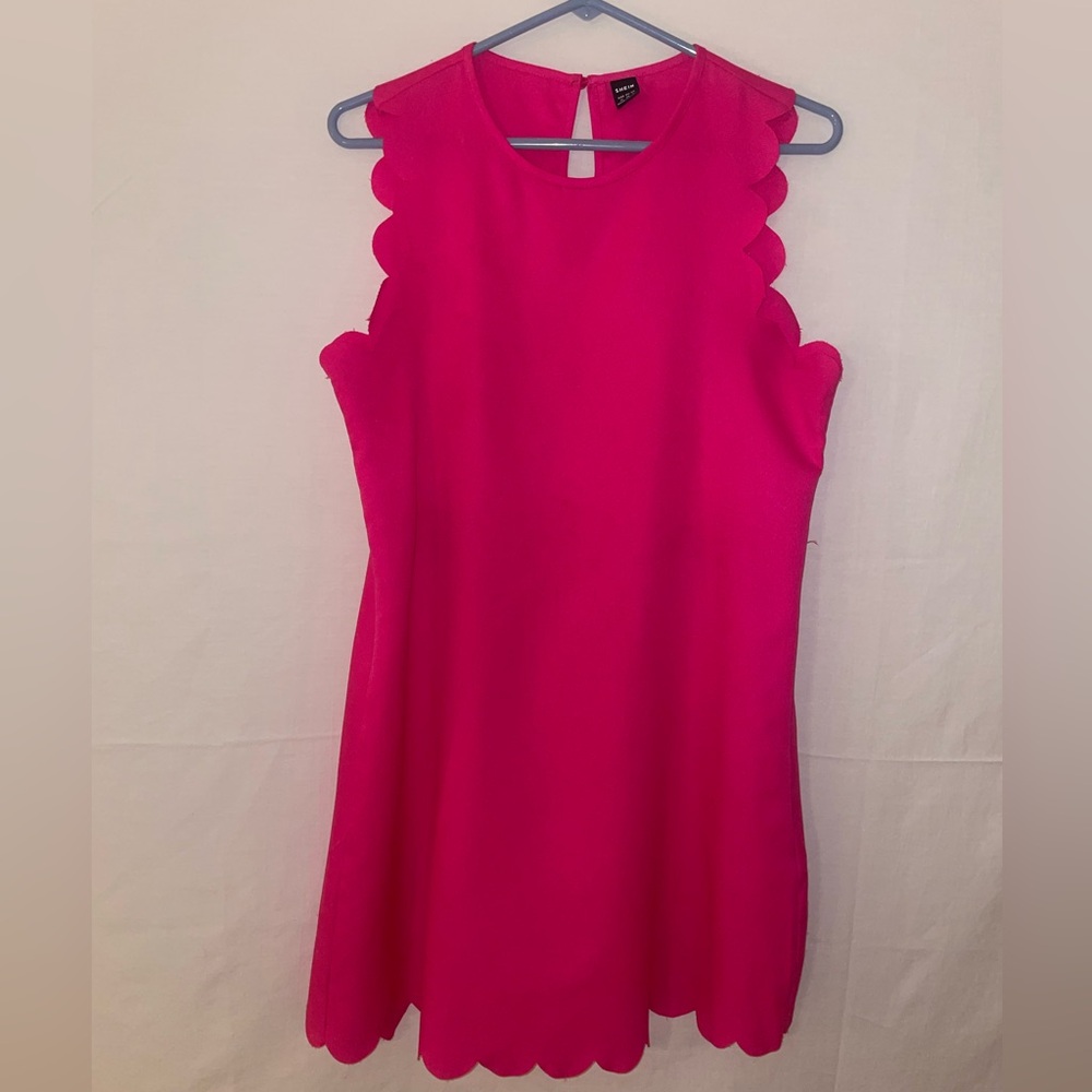 SHEIN Pink Sleeveless Sheath Mini Dress